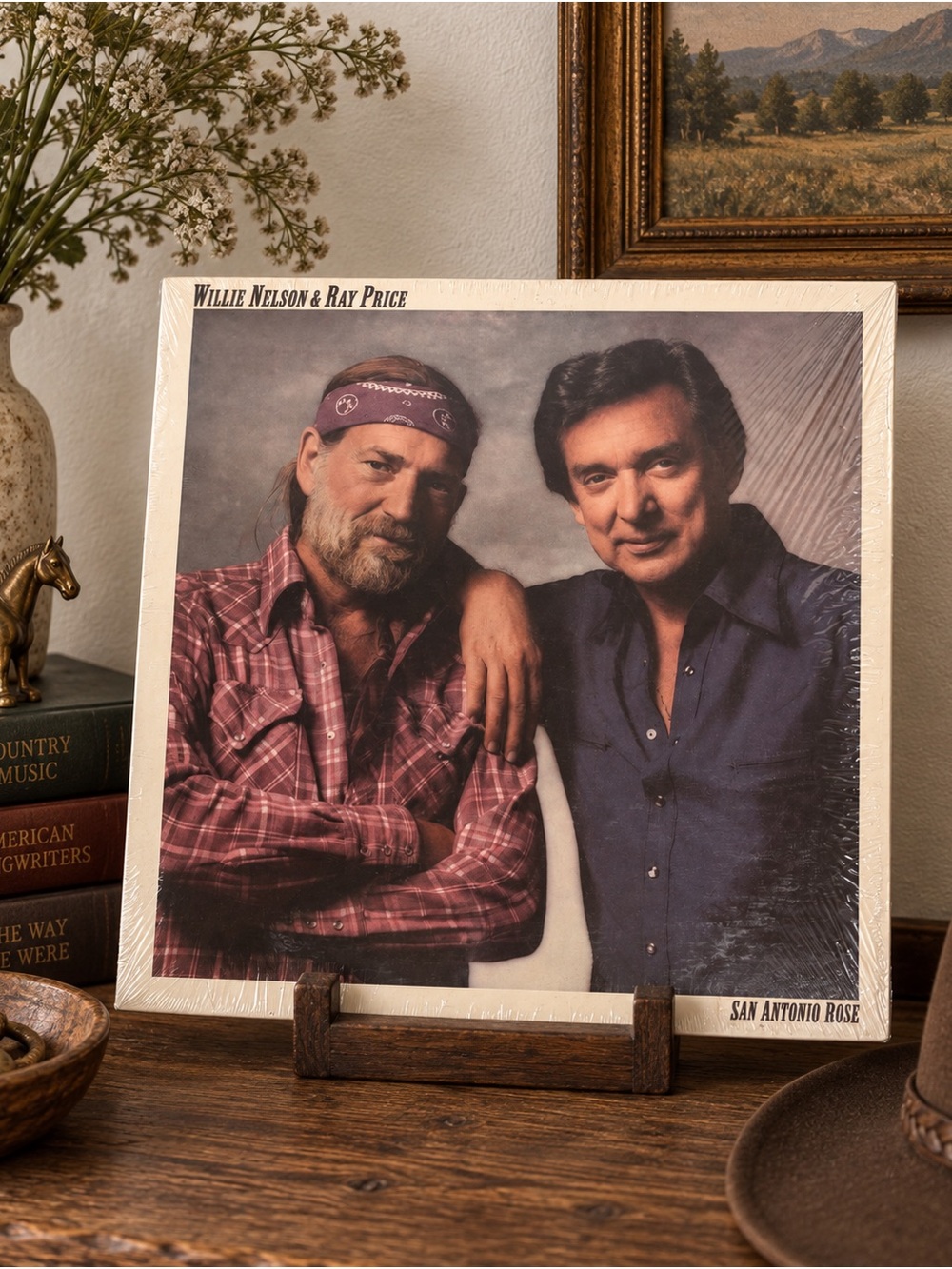 Vintage Willie Nelson & Ray Price 1980’ Vinyl Record